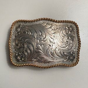 Montana Silversmiths Sterling Silver Belt Buckle